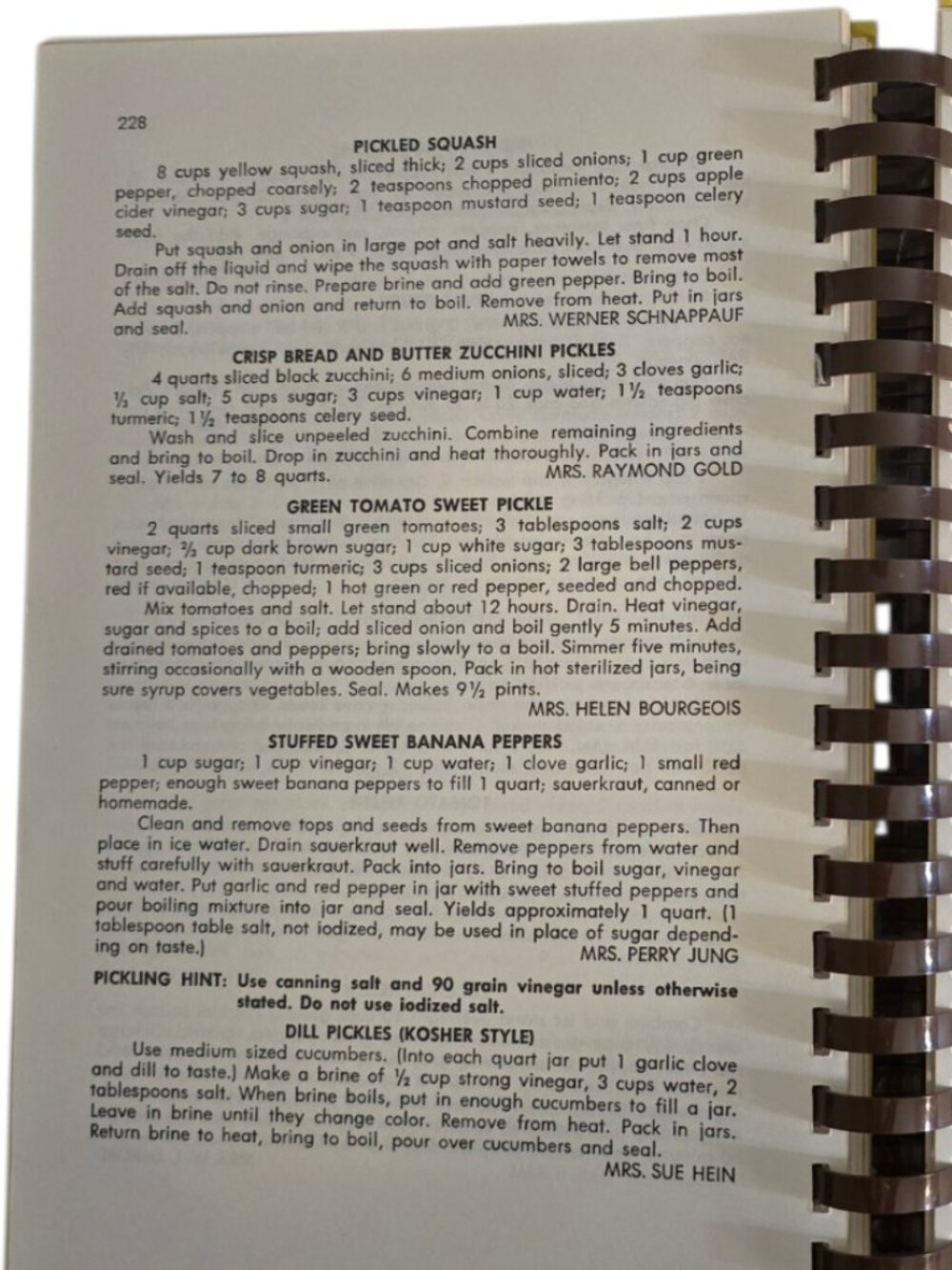Vintage Fredericksburg TX Home Kitchen Cookbook 12th Ed Spiral PTA Recipes - Picture 7 of 13